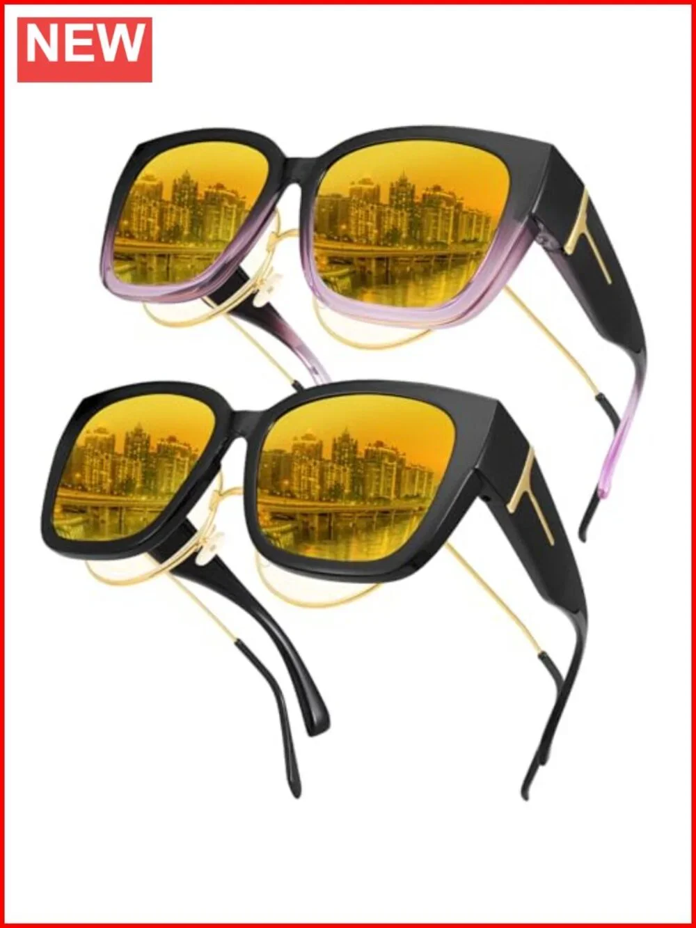 Classic Polarized Night Driving Sunglasses for Men Women